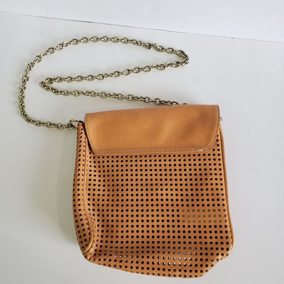 Ann Taylor Leather and Metal Cross Body Purse - Picture 2 of 10